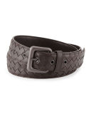 Men's Intrecciato Leather Belt
