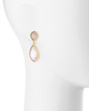 Rose Quartz Double-Drop Earrings