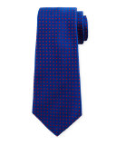Dot-Print Silk Tie, Royal