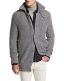 Sun Peaks Cashmere-Wool Long Cardigan