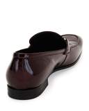 Funes 2 Patent Leather Gancio Loafer, Bordeaux