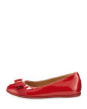 Varina Mini Patent Leather Ballet Flat, 10T-2Y