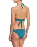 Sage Wrap-Front Bikini Swim Top