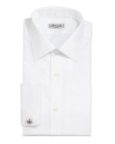 Solid Poplin Dress Shirt, White