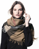 Check Extrafine Wool Scarf, House 