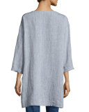 Long Yarn-Dye Tunic, Petite
