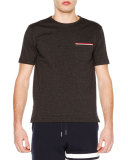 Short-Sleeve Jersey Tee, Charcoal