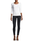 Nico Mid-Rise Distressed Skinny Ankle Jeans, Dissension 