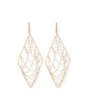 Large 14K Glimmer Chain Drop Earrings