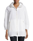 Maquereau Hooded Zip-Front Parka Jacket