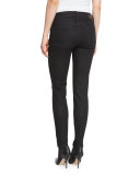 400 Matchstick Mid-Rise Jeans, Black Rinse