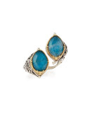 Marquis Chrysocolla Doublet Bypass Ring