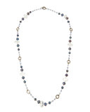 Single-Strand Gray & Blue Pearl Necklace