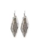 Bex Statement Drop Earrings, Silver