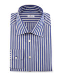 Micro-Houndstooth Dress Shirt, Blue