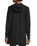 Halo Hooded Zip-Up Sweatshirt, Black