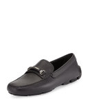 Saffiano Leather Driver, Black