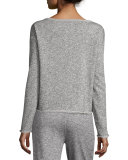 Sparkle Pullover Sweatshirt, Gray