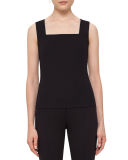 Square-Neck Sleeveless Top