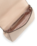 Zoey Mini Laser-Cut Shoulder Bag, Light Oak/Gingersnap