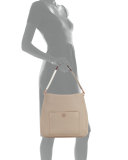 Berkeley Wrap-Strap Hobo Bag, French Gray/Multi