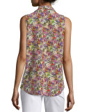 Adalyn Sleeveless Floral-Print Top, Happy Pink/ Multi