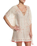 Tahitian Sunrise Printed Caftan Coverup