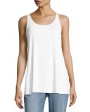 Sleeveless Scoop-Neck Lightweight Jersey Tank