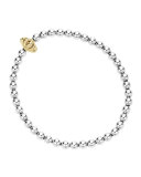Icon Sterling Silver Caviar Ball Bracelet, Size Medium