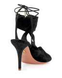 Sexy Thing Suede 85mm Sandal, Black
