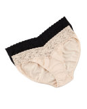 Signature Lace Organic Cotton V-Kini Panties, Basic Colors