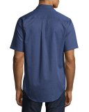 What Goes Up Short-Sleeve Shirt, Navy