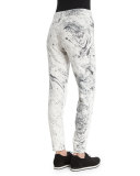 Loft Printed Sport Jogger Sweatpants, Ink