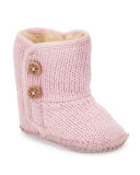 Infant Purl Bootie, Ivory 