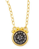 Moonstruck 24k Black Diamond Pendant Necklace