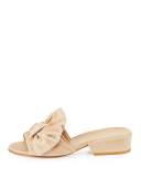 Giftwrap Suede Bow Slide Sandal