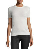 Tolleree B Short-Sleeve Cashmere Sweater