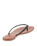 Terra Flat Logo Thong Sandal, Black