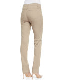 Curvy Slim-Leg Jeans, Pumice