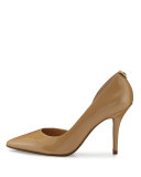 Nathalie Patent Half-d'Orsay Pump, Nude