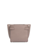Attica Mini Chain Satchel Bag, Mink Gray
