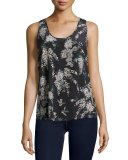 Rain B Silk Blouse, Caviar