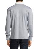 Melange Rugby Pullover, Gray