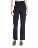Destiny Straight-Leg Pants, Navy
