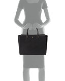 Robinson Large Zip-Top Tote Bag, Black