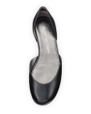 Cutie Leather d'Orsay Ballerina Flat, Black