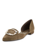 Dorsini Suede d'Orsay Flat, Bruno