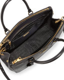 Saffiano Double-Zip Executive Tote Bag, Black (Nero)