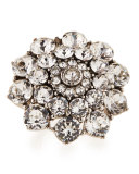Round Crystal Cocktail Ring