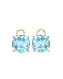 Eternal 18k Gold Blue Topaz Earring Drops